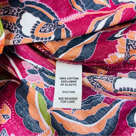 Cato Pink Colorful Floral Puffy Sleeves Blouse sz 18/20W - Picture 5 of 9